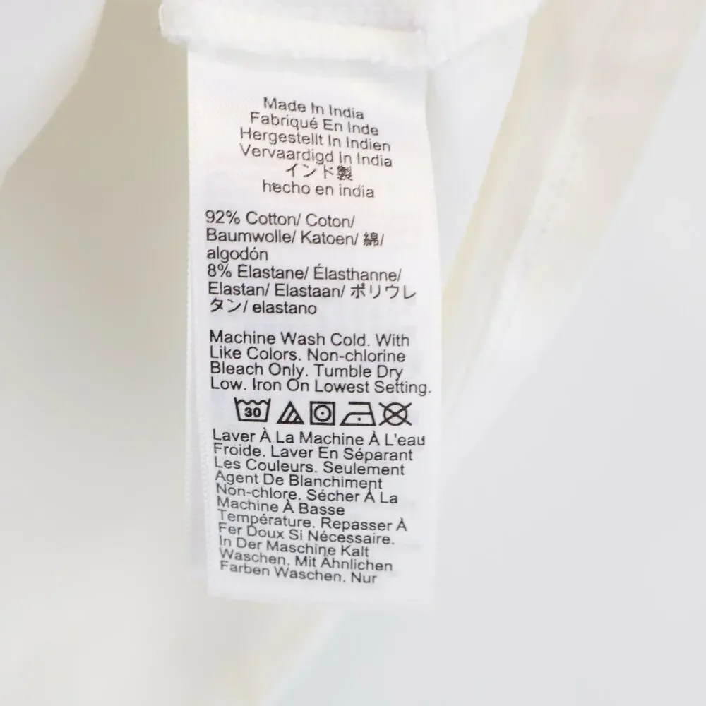 NWT J.Crew Stretch Cotton-Blend V-Neck Tank Top In White Size Medium - Picture 7 of 8